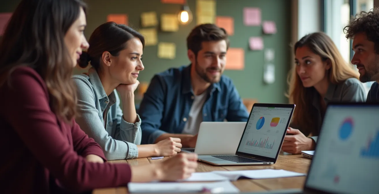 Entrepreneur engaging with niche online community members